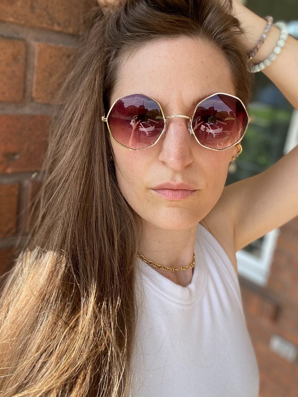 Sunglasses, Octagon Rose-tinted, ALDO